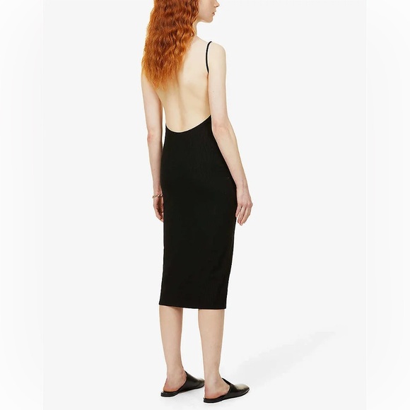 Reformation Black Rib Sleeveless Dress - Picture 3 of 9